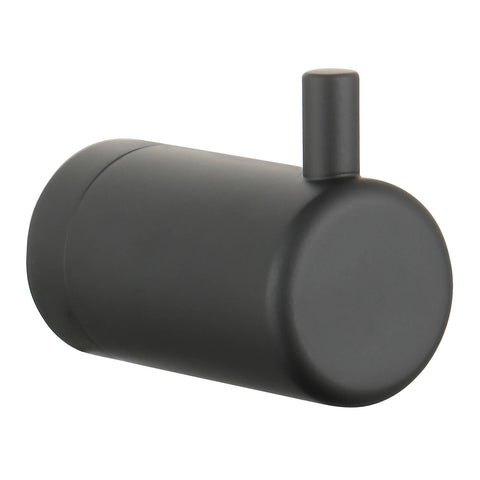 Evekare Matte Black Heavy Duty Robe Hook, Brass Construction