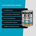 White Knight Rust Guard Epoxy Enamel Paint 1L Golden Yellow - UV-Resistant, Durable - SuperSaverAU - view 5
