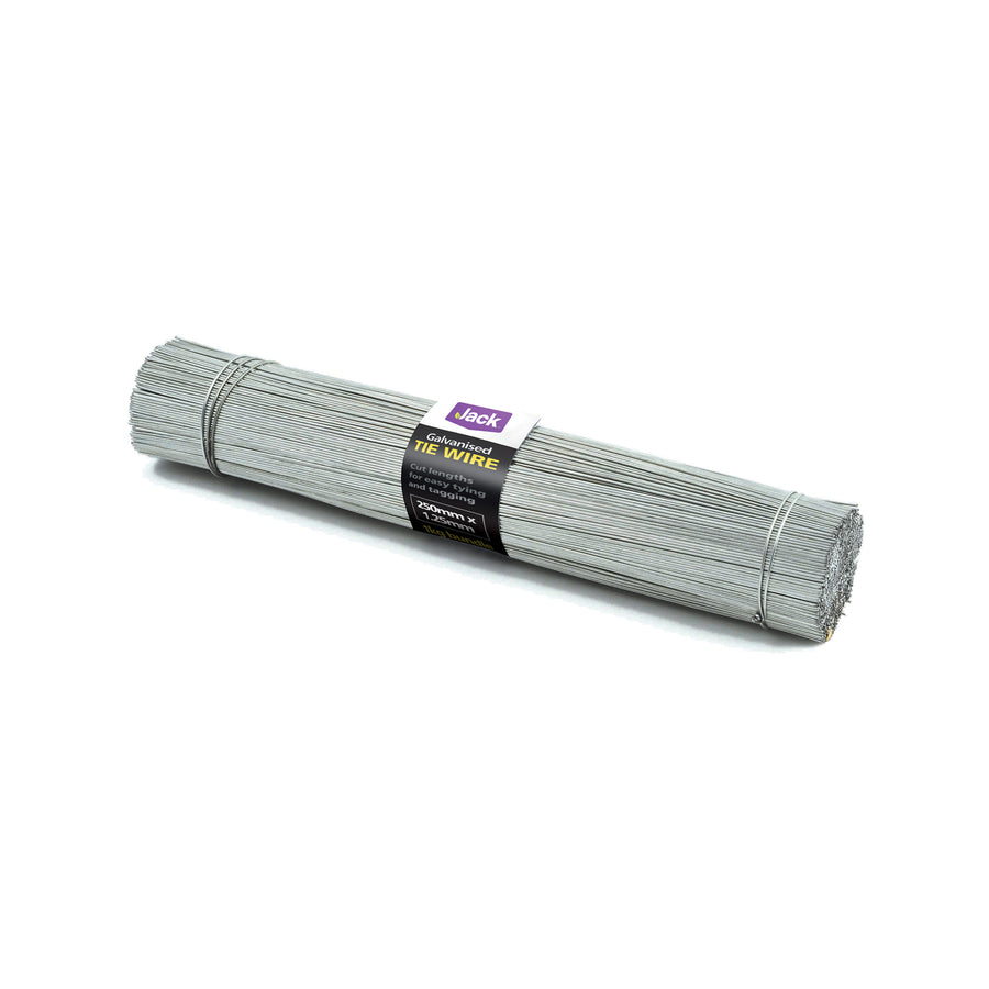 Jack Galvanised Steel Cut Tie Wire 1.25 x 250mm, 1kg