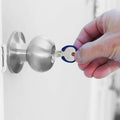 EHI LW4 Blue Specialty Silky Key, Nickel Plated Brass & Rubber, for Key Cutting