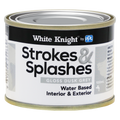 White Knight Strokes & Splashes 100ml Dusk Grey Water-Based Craft Paint Indoor Outdoor