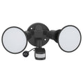 Arlec 30W Twin LED PAR38 Security Flood Light with PIR Motion Sensor, Timer, Dusk-to-Dawn MAL298P