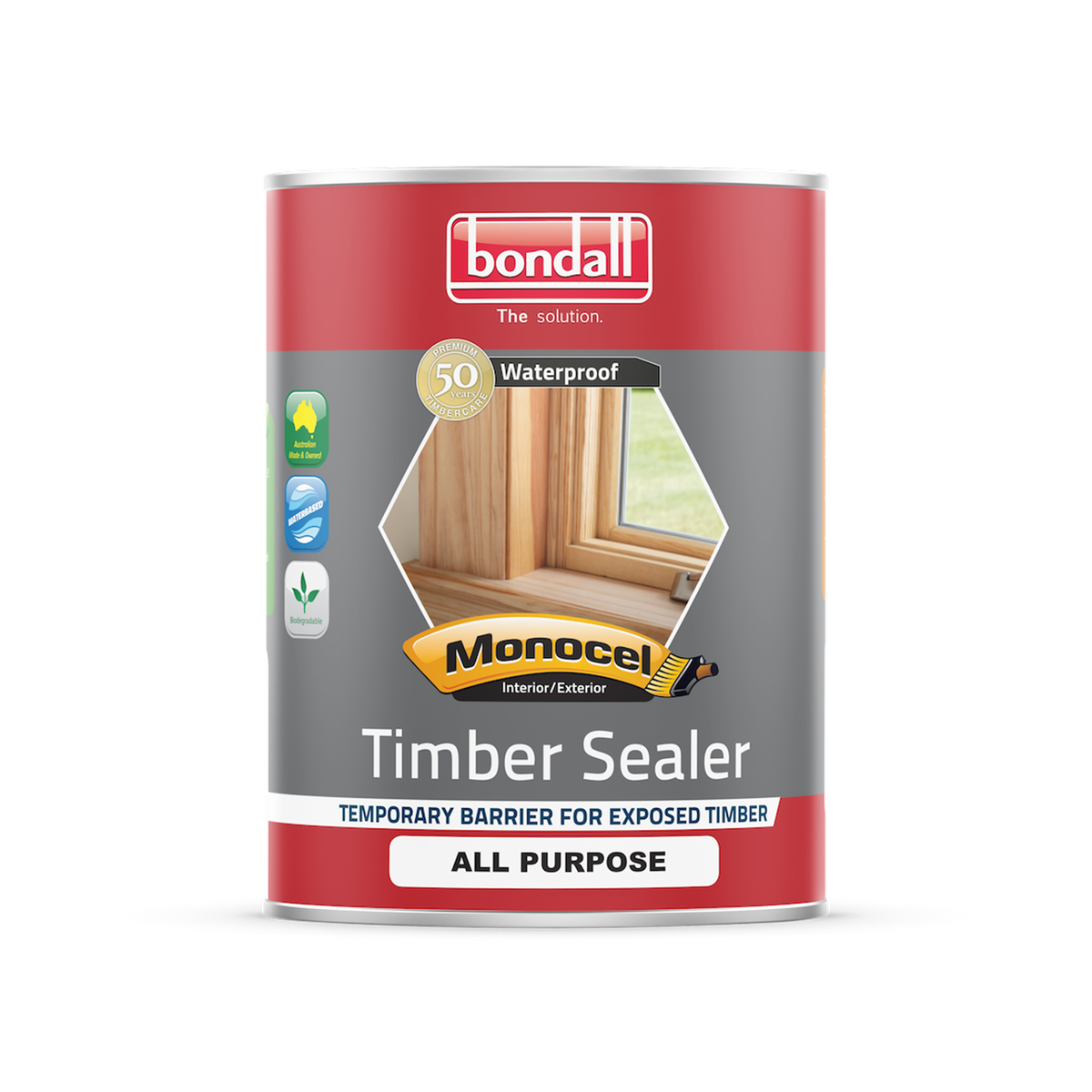 Bondall Monocel Timber Sealer 4L Water Based Easy Use Protection - SuperSaverAU - view 1