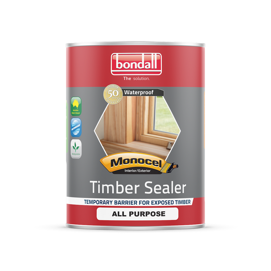 Bondall Monocel Timber Sealer 4L Water Based Easy Use Protection - SuperSaverAU - view 1