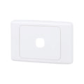 DETA 1 Aperture Grid Plate White Plastic 75mm x 115mm Indoor