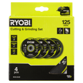 Ryobi 4 Piece Cutting and Grinding Set - 125mm - Metalworking Precision - SuperSaverAU - view 2