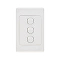 Deta Triple Vertical Switch - 3 Gang - Polycarbonate - Standard Design - SuperSaverAU - view 1