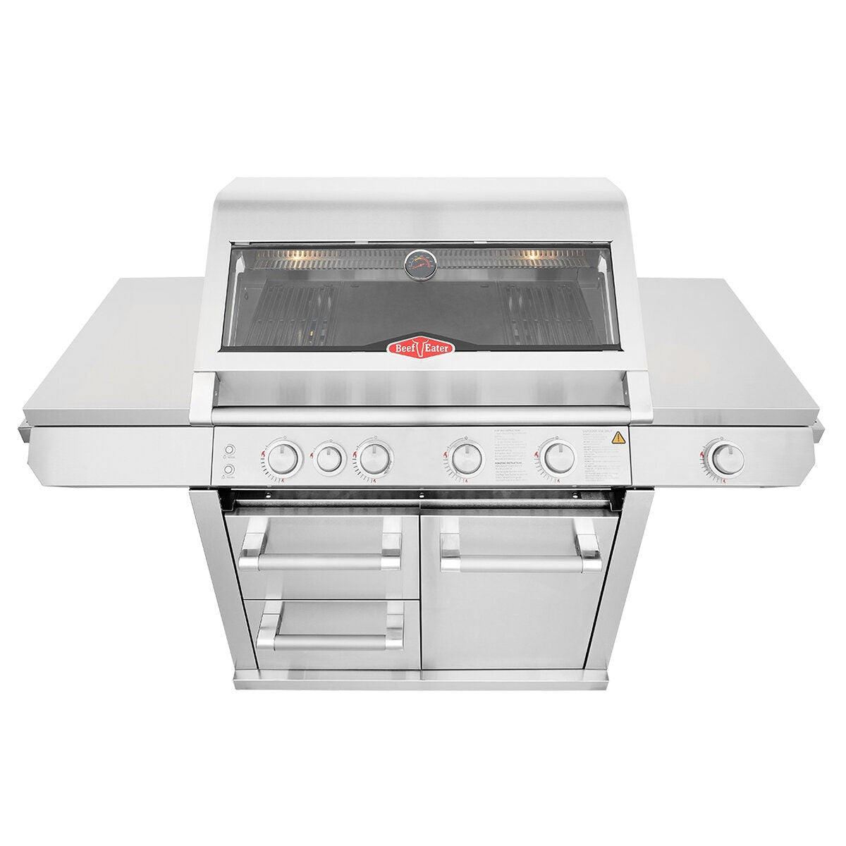 Beefeater 7000 Premium 4 Burner BBQ with Trolley - 304 Stainless Steel - Side Burner - BMF7645SA