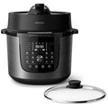 Philips 3000 Series 8L Multi Cooker - 35 Preset Programs, DualPulse Pressure, Black Steel - HD2823-80