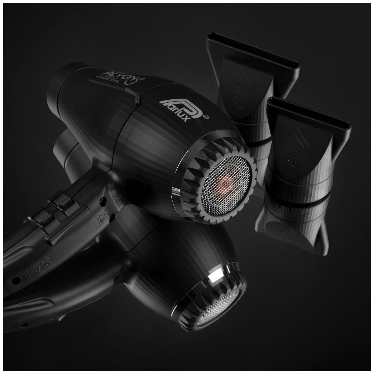 Parlux Alyon Air Ionizer Hair Dryer 2250W - Black - Antibacterial Silver Surfaces - 150127