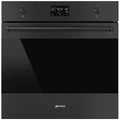 Smeg 60cm Pyrolytic Combi Steam Oven - Matte Black, Air Fry, ActiveVent, EvoScreen LCD - SOPA6302S2PN