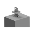Vuepro 90mm Galvanised Concealed Bolt Down Post Support - Durable Steel - SuperSaverAU - view 5