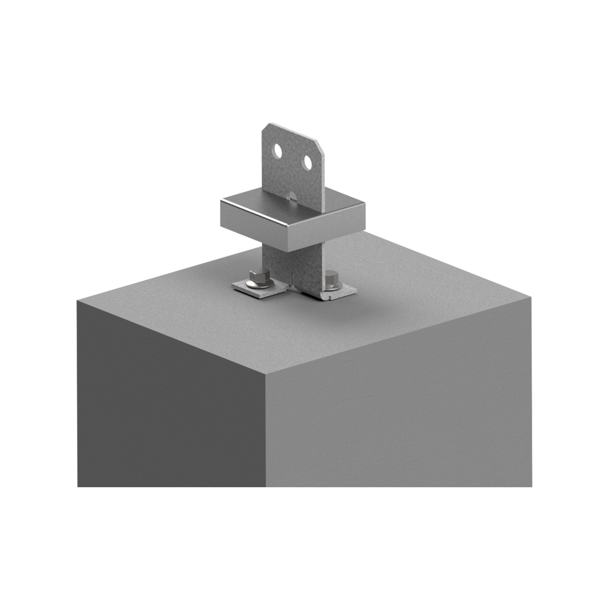 Vuepro 90mm Galvanised Concealed Bolt Down Post Support - Durable Steel - SuperSaverAU - view 5