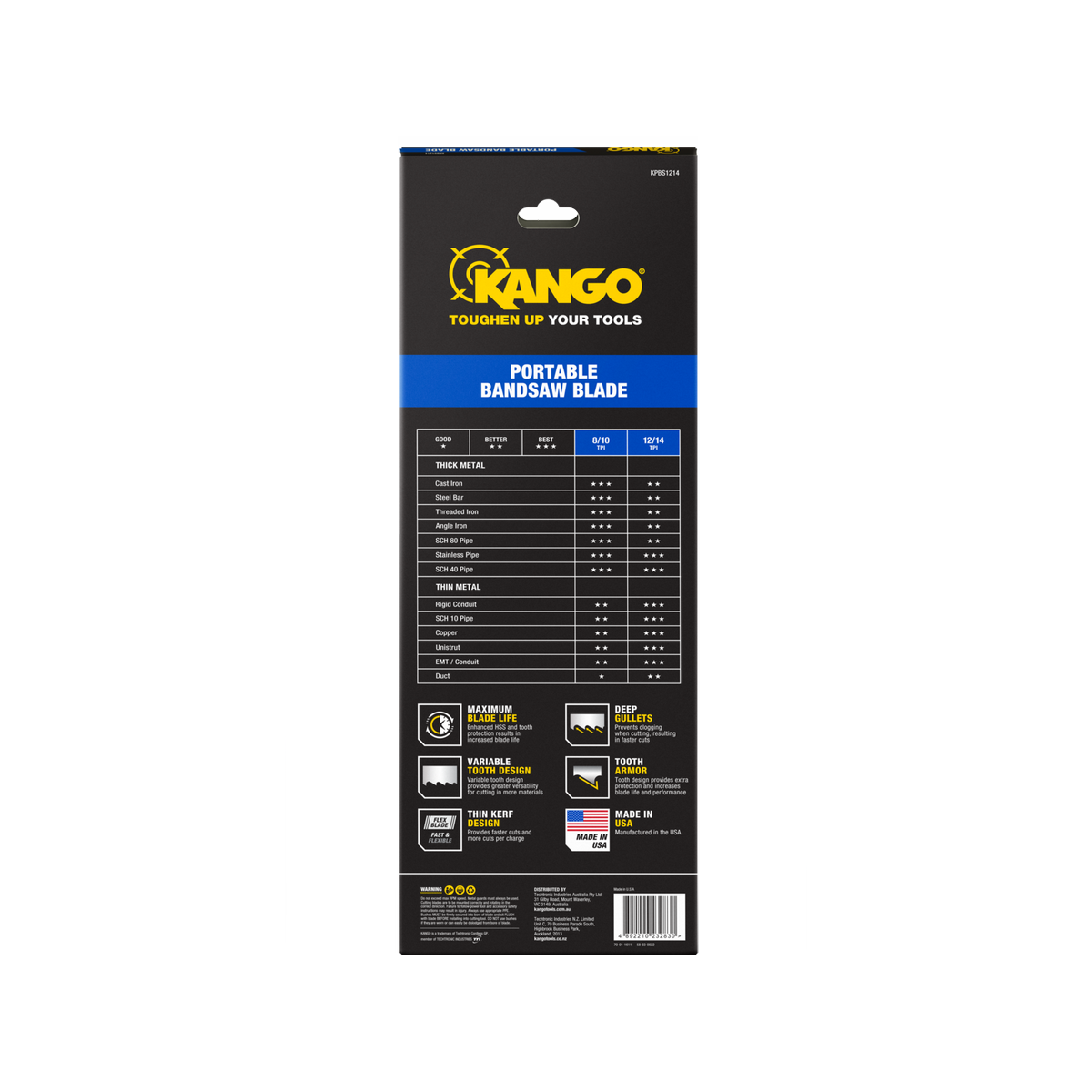 Kango Portable Bandsaw Blade 1140mm 12/14TPI - High Speed Steel - Durable - SuperSaverAU - view 3