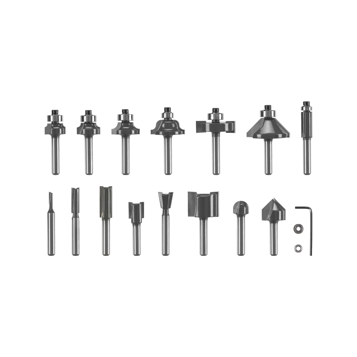 Ryobi 15 Piece Mixed Router Bit Set RRBM15S - ¼” Shank - Carbide Blades - Storage Case - SuperSaverAU - view 2