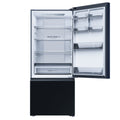 Haier 433L Bottom Mount Fridge - Black, 8 Star Energy, Reversible Door, Humidity Zone - HRF420BEC
