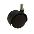 Move It 50mm 3/8" Threaded Hooded Furniture Castor, Nylon Twin Wheel Swivel, 50kg - 2 Pack