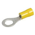 Narva 5-6mm Yellow Flared Vinyl Insulated Ring Terminals, 8.4mm Eye, 20 Pack