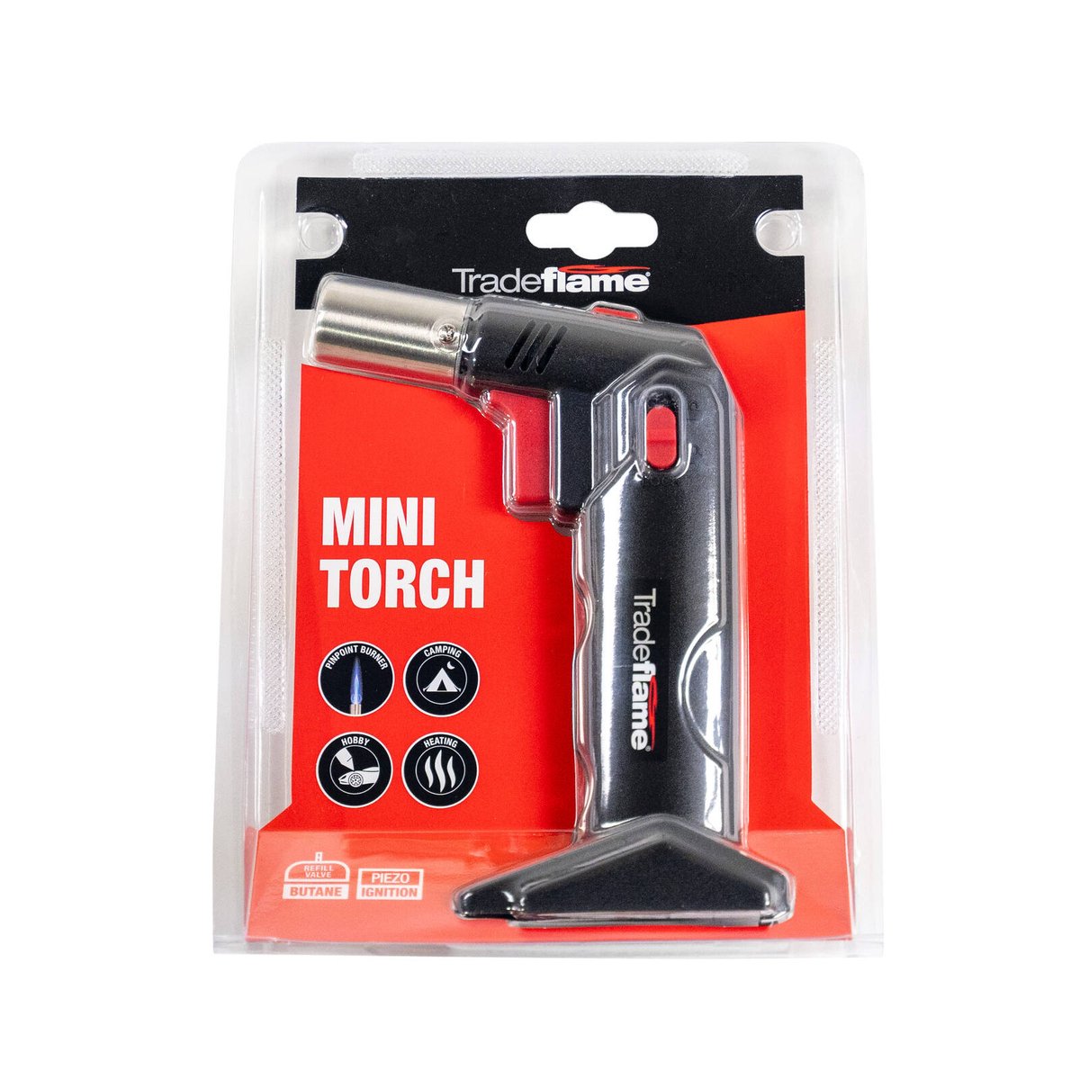 Tradeflame Mini Torch - Butane Powered - Compact - 150mm x 190mm x 54mm - SuperSaverAU - view 2