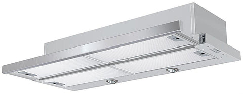 Smeg 90cm Slideout Rangehood - Stainless Steel Facia, Boost Function, 440m³/h - STH900X1