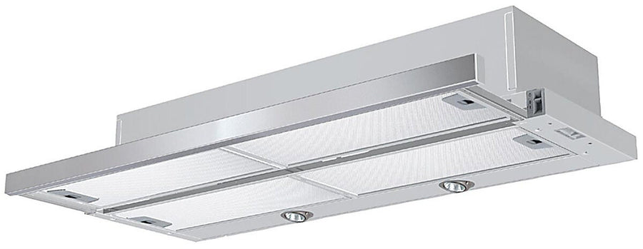 Smeg 90cm Slideout Rangehood - Stainless Steel Facia, Boost Function, 440m³/h - STH900X1