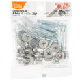 Taskmaster M6 x 40mm Connector Cam & Bolts - 20 Pack Nickel Plated