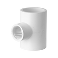 Holman 25mm x 1/2" PVC Faucet Tee White Solvent Weld Irrigation
