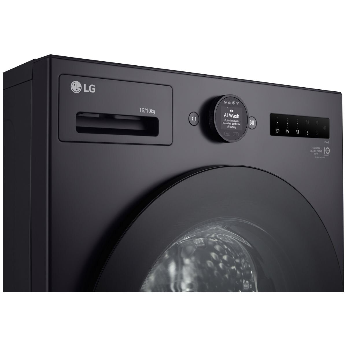 LG 16kg/10kg Washer Dryer Combo - Graphite, Direct Drive Technology, TurboClean 360 - WXLC-1016GX