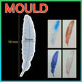 Feather Silicone Mould for Epoxy Resin Casting - 161 x 36 mm