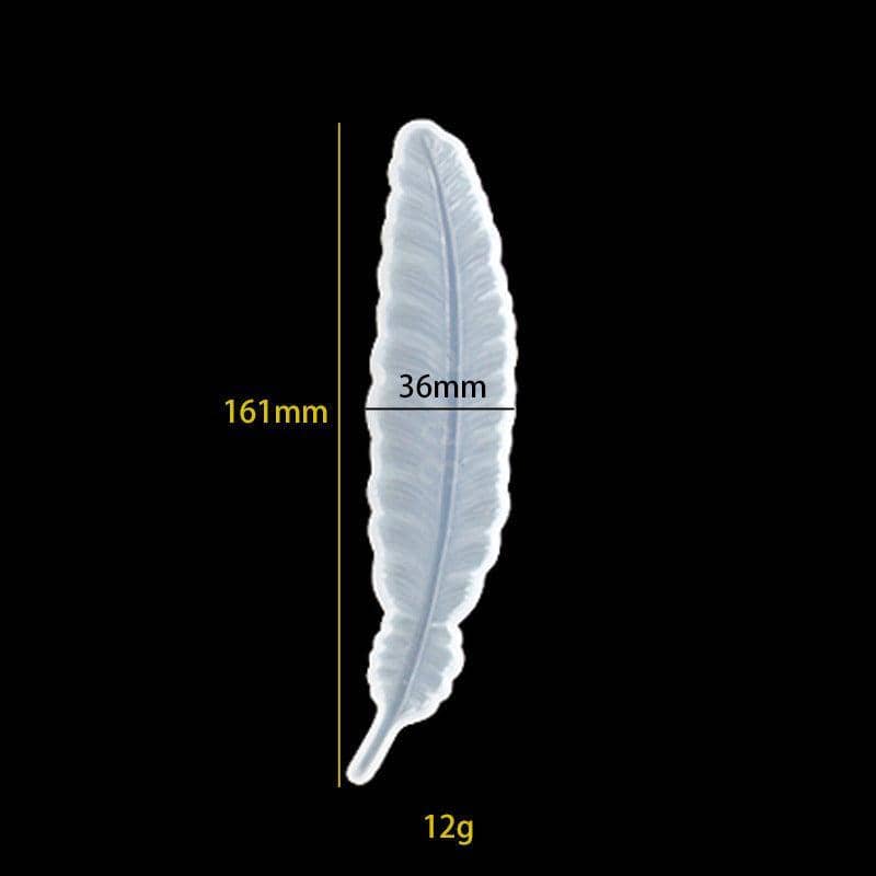 Feather Silicone Mould for Epoxy Resin Casting - 161 x 36 mm - view 3