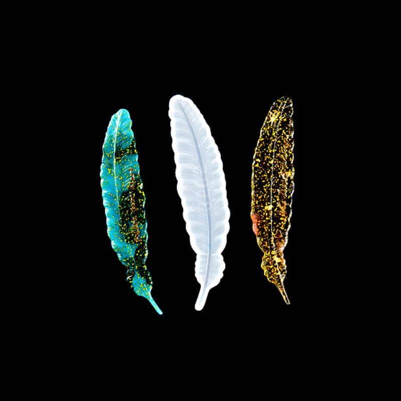 Feather Silicone Mould for Epoxy Resin Casting - 161 x 36 mm - view 4