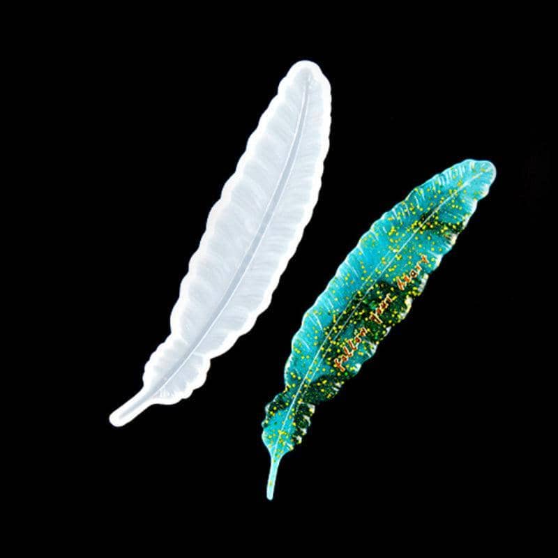 Feather Silicone Mould for Epoxy Resin Casting - 161 x 36 mm - view 5