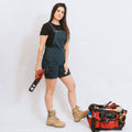 Green Hip All Women Shortalls - Gardener Green - Size 14 - Adjustable Fit - Cargo Pocket - SuperSaverAU - view 4