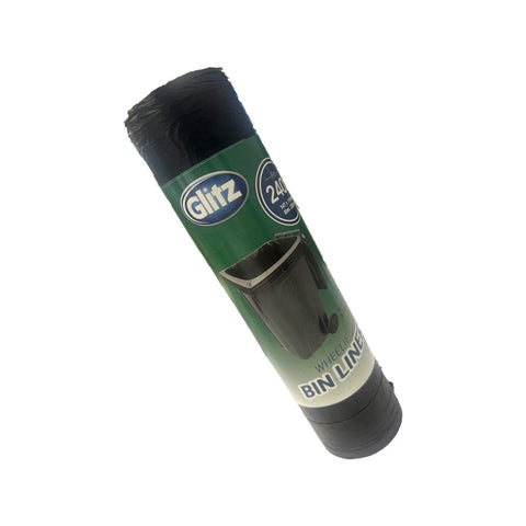 Glitz 240L Wheelie Bin Liners - 10 Pack - High-Density Polyethylene - Durable - SuperSaverAU - view 1