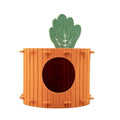 Felt Cat Cave Bed Carrot-Inspired Semi-Enclosed Tunnel Bed for Cats and Small Dogs - view 2
