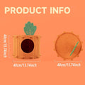 Felt Cat Cave Bed Carrot-Inspired Semi-Enclosed Tunnel Bed for Cats and Small Dogs - view 3