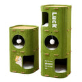 Felt Cat Tree House with Scratching Board, Multi-Level Cat Tower - Double Layer, 37 x 37 x 60 cm - view 3