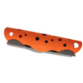 Felt Cat Tunnel Bed with Drill Holes - Orange and Grey