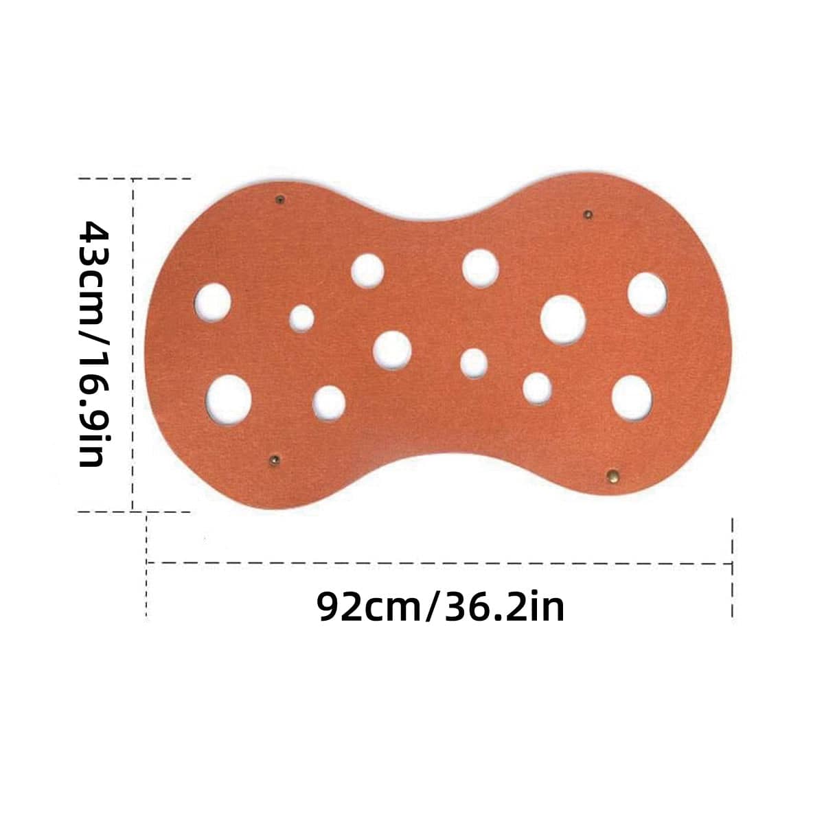 Felt Cat Tunnel Bed with Drill Holes - Yellow and Brown - view 4