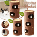 Felt Tree Trunk Cat House Multi Layer Cat Bed with Hanging Ball Toy - Three Layer - view 2