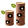 Felt Tree Trunk Cat House Multi Layer Cat Bed with Hanging Ball Toy - Three Layer - view 3
