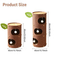 Felt Tree Trunk Cat House Multi Layer Cat Bed with Hanging Ball Toy - Three Layer - view 4