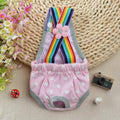 Female Dog Sanitary Pants, Washable - Pink, L (Waist 38-43 cm, Back Length 30-34 cm) - view 5