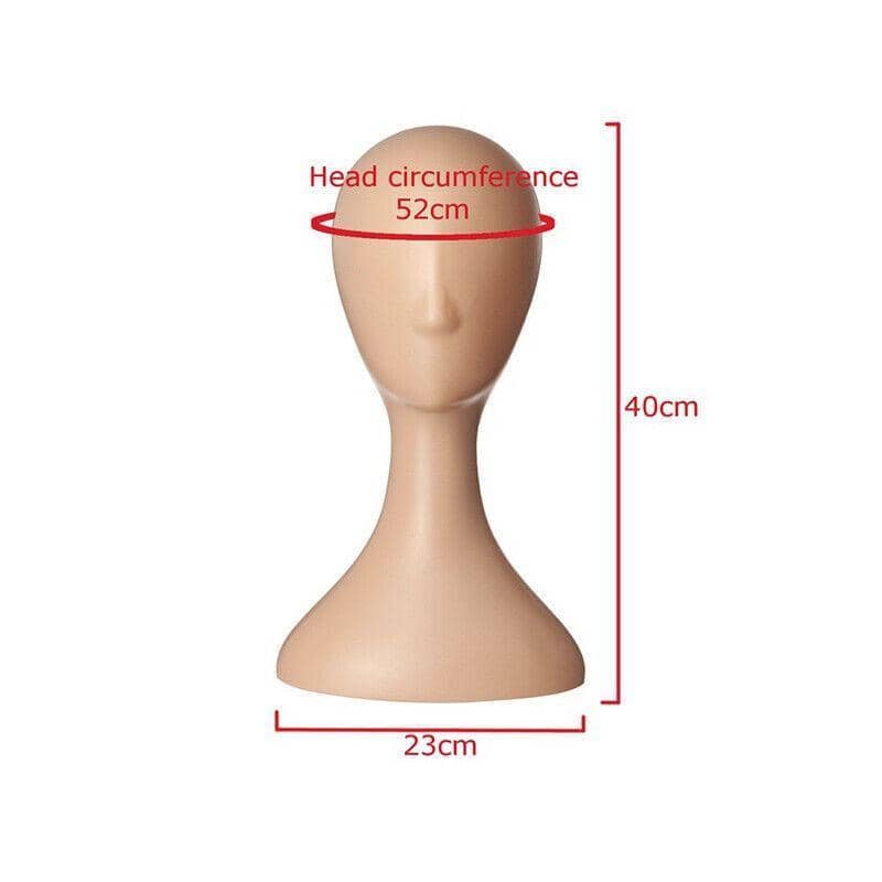 Female Mannequin Head Display Stand for Wigs, Hats and Scarves - Nude - view 5