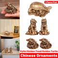 Feng Shui Golden Turtle Ornament Resin Home and Office Decor - Golden Turtle - view 2