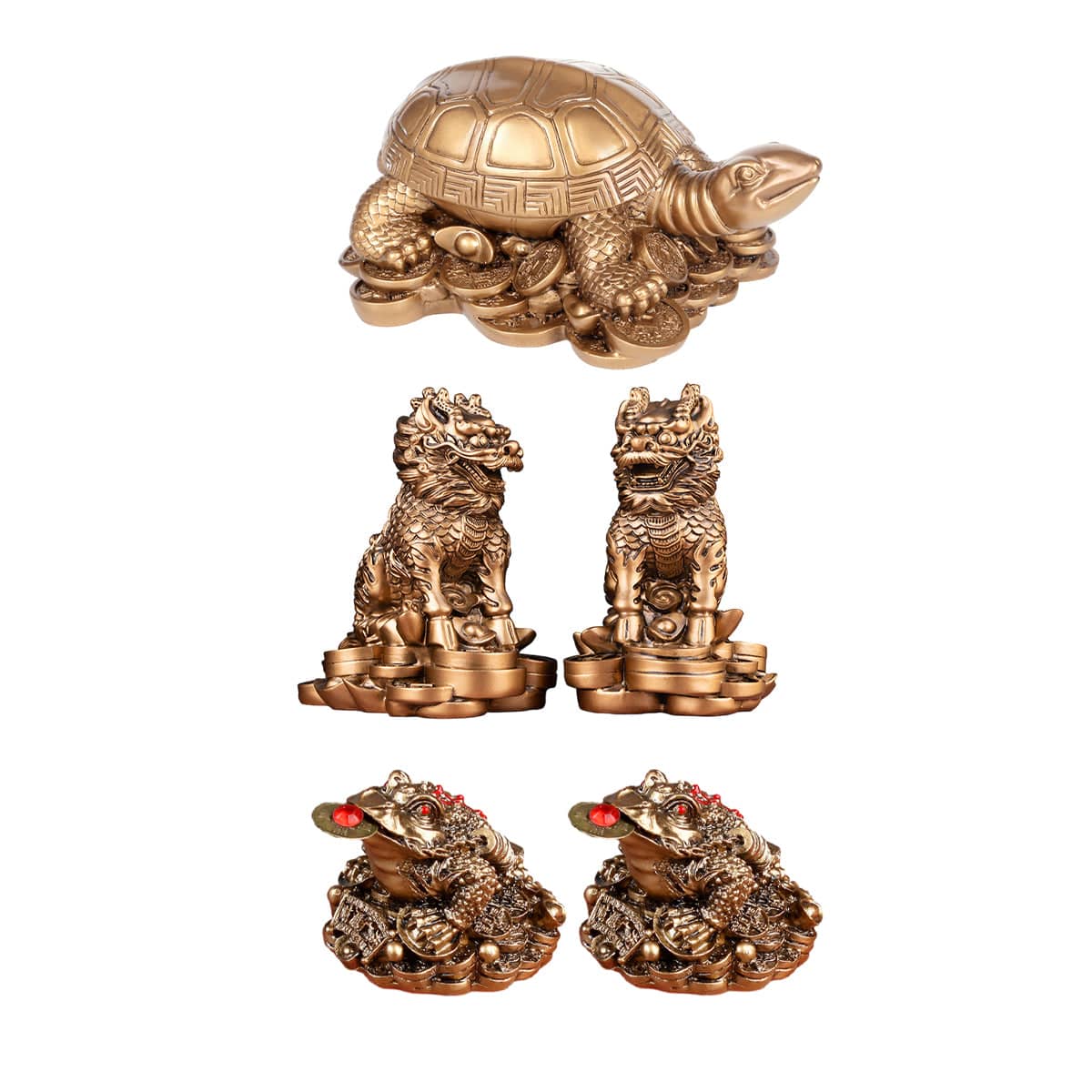 Feng Shui Golden Turtle Ornament Resin Home and Office Decor - Golden Turtle - view 3