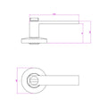 Lemaar Almeri Privacy Set - Gun Metal Grey - 126mm x 65mm x 55.6mm - Durable Finish - SuperSaverAU - view 2