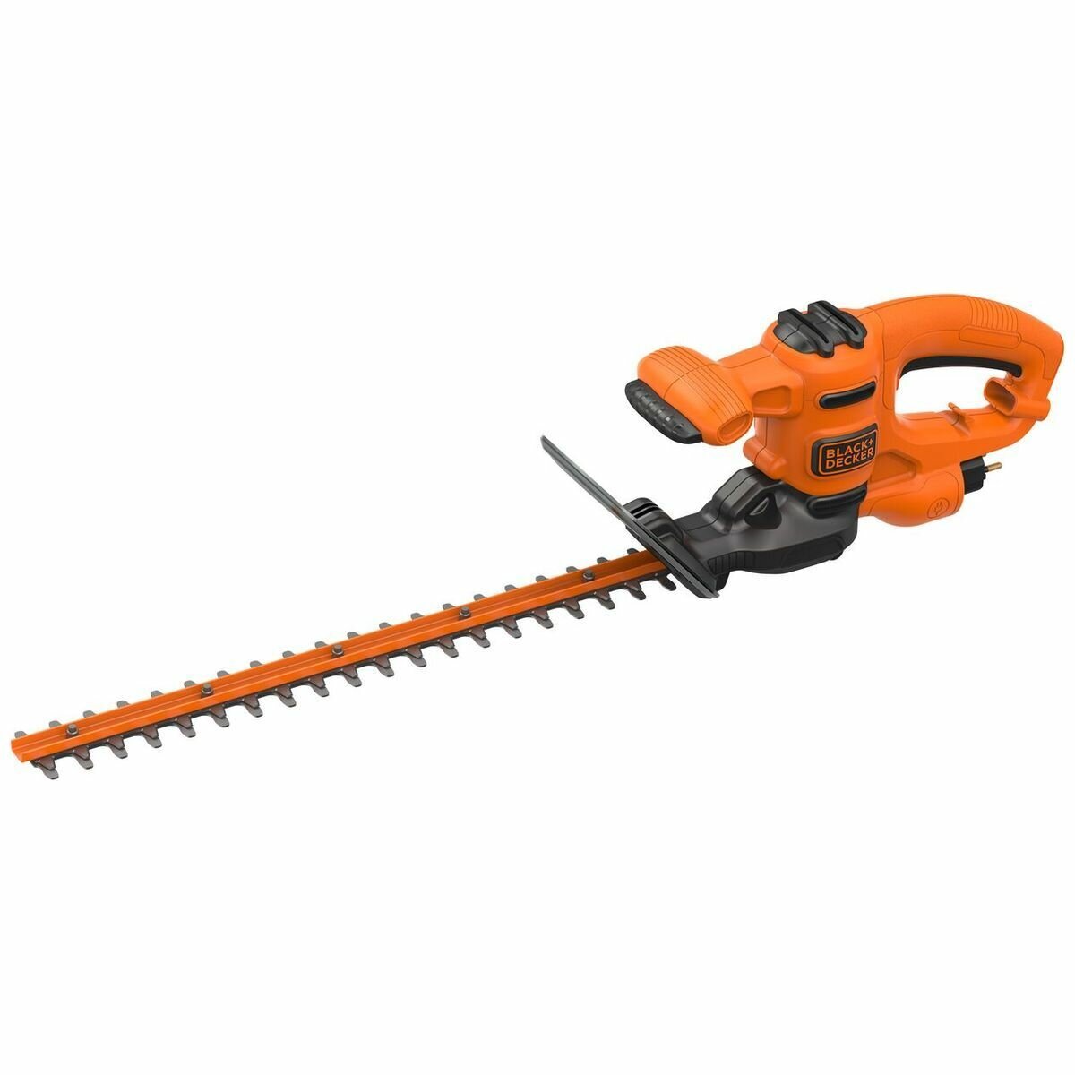 Black & Decker 420W 45cm Hedge Trimmer - 16mm Blade Gap, Secondary Handle - BEHT201-XE