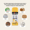 White Knight Squirts 310g Lemon Yellow Gloss Spray Paint - Indoor/Outdoor