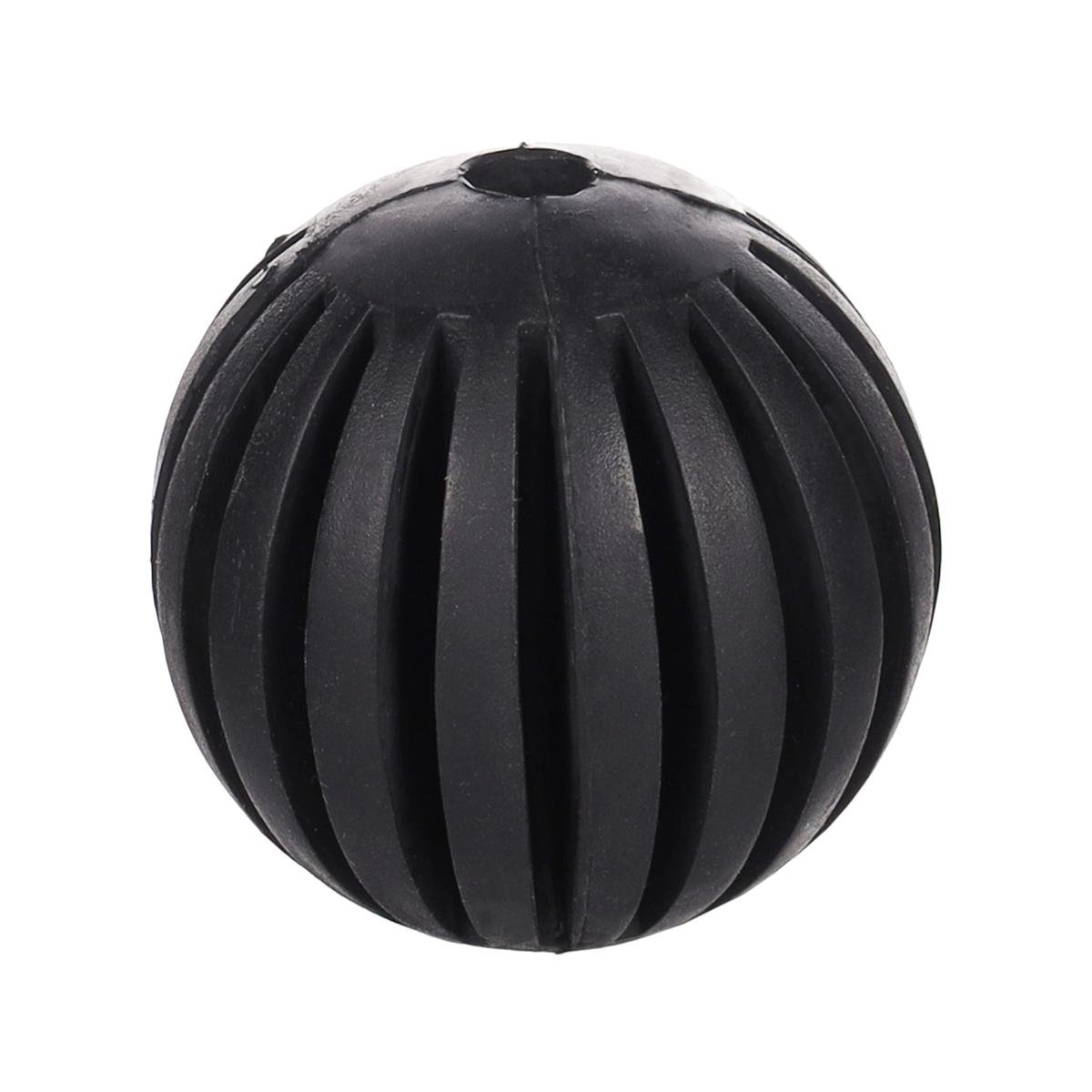 Gladiator 7 Black Rubber Ball Dog Toy - 8cm - Durable - Dental Care - SuperSaverAU - view 1